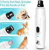 Bonve Pet - Molinillo de uñas eléctrico inalámbrico de 2 velocidades para gatos, recargable, cortadora de uñas de bajo ruido, sin dolor, para perros y gatos pequeños y medianos, grandes - BESTMASCOTA.COM