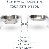Comedero individual PetFusion innovador magnético para mascotas. Junta, separa, agrega, mezcla y combina. - BESTMASCOTA.COM