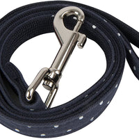 puppia para-al1529-ny-m azul marino lunares plomo II pet-leashes, mediano - BESTMASCOTA.COM