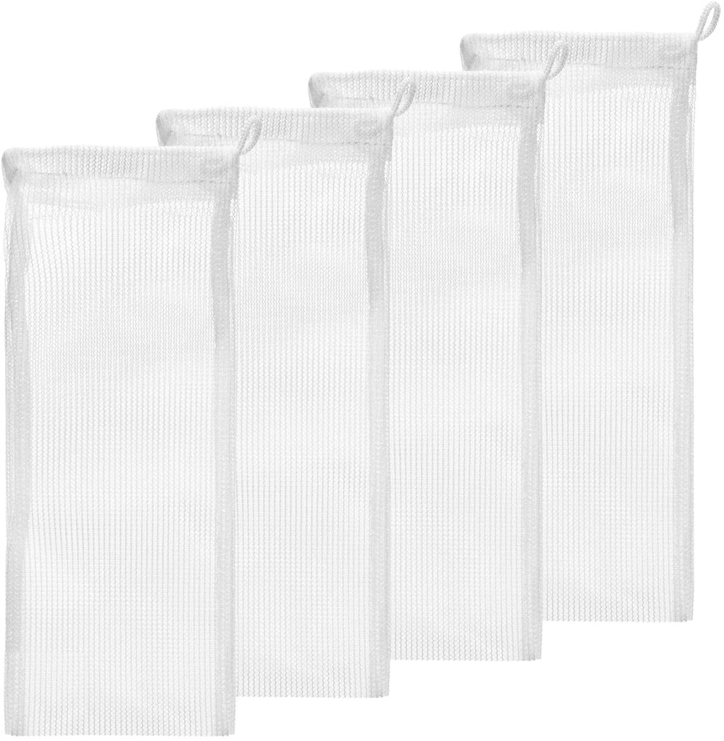 Bolsas pequeñas de malla para filtros de acuario de 500 micras de alto caudal de 3.0 x 8.0 in con cordones para carbón activado - Bolsa reutilizable para filtro de carbón vegetal de tanque de peces - Bolsas acuáticas para tanques de agua dulce o salada - BESTMASCOTA.COM