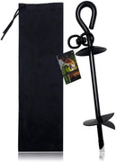 Estaca de sujeción para perro de alta calidad, extra resistente, para cadena de cable de amarre en patio o campamento, sin doblar o tirar fuera para perro pequeño, mediano o grande - BESTMASCOTA.COM
