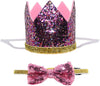 Perktail Cute Pet Birthday Crown Hat and Bow tie Collar Set for Dog Cat Birthday Party Supplies - BESTMASCOTA.COM