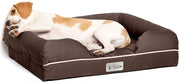 PetFusion Ultimate cama para perro, espuma de memoria ortopédica, varios tamaños/colores, firmeza media, forro impermeable, cremalleras YKK, transpirable 35% algodón cubierta, certificado Skin Contact Safe, 2 años. Garantía - BESTMASCOTA.COM