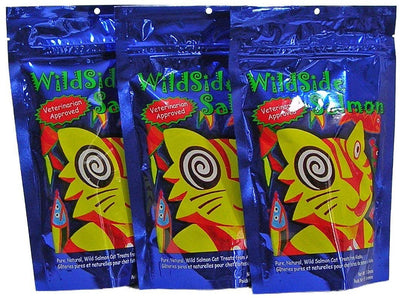 Wildside Salmón – Wild liofiliza Salmón de Alaska Alimento para Gatos, 3 oz – Pack de 3 - BESTMASCOTA.COM