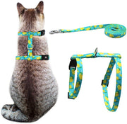 Azuza Arnés y Correa para gato para caminar, a prueba de escape, lindos limones en color brillante, suave y ajustable arnés para gatos - BESTMASCOTA.COM