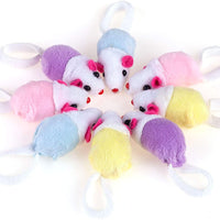 Juguete de 36pcs 1.8" pequeño gato juguetes ratones lindo doble color pequeño mouse juego interactivo