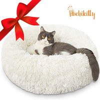 HACHIKITTY - Camas de perro de donut lavables a máquina, camas redondas para cachorros, tamaño mediano, auto calentamiento interior camas para mascotas - BESTMASCOTA.COM