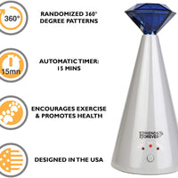 Friends Forever Interactive Cat Laser Toy - Puntero láser para gatos para entrenamiento automático giratorio, modo de 3 velocidades ajustable - BESTMASCOTA.COM