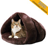 Mojonnie - Cama de gato con forro polar suave para calentar y calentar con forma de triángulo para gatos, invierno, mascotas - BESTMASCOTA.COM