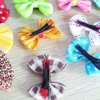Pet perro de exposición lazos de pelo con Alligator Clips Bowknot Clips de pelo gato cachorro Yorkshire Grooming accesorios para el pelo surtido paquete de 20 - BESTMASCOTA.COM
