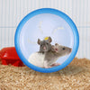 POPETPOP Silent Hamster Wheel-Pets Running Sports - Rueda de ejercicio para correr, hámster Rat Gerbil Silent Spinner (azul) - BESTMASCOTA.COM