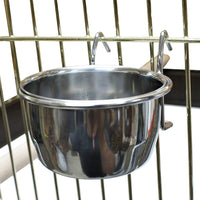Bonka 800113 Acero Inoxidable 5 oz Cage Coop gancho taza pájaro perro Alimentación Animal agua Tazón - BESTMASCOTA.COM