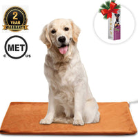 Almohadilla de calentamiento de mascotas Marunda, almohadilla de calentamiento de mascotas eléctrica para gatos y perros, impermeable en interiores, temperatura constante automática, cable de acero resistente a las masticaciones - BESTMASCOTA.COM