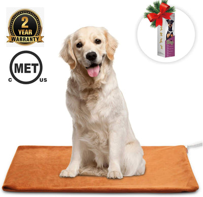 Almohadilla de calentamiento de mascotas Marunda, almohadilla de calentamiento de mascotas eléctrica para gatos y perros, impermeable en interiores, temperatura constante automática, cable de acero resistente a las masticaciones - BESTMASCOTA.COM
