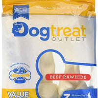 Perro piel crudo huesos Bulk Pack de 3 Proteína de piel crudo Natural Treats nudo hueso masticables mediano - BESTMASCOTA.COM