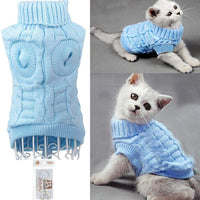 Suéter tejido cuello de tortuga Bro'Bear para perros y gatos pequeños. - BESTMASCOTA.COM