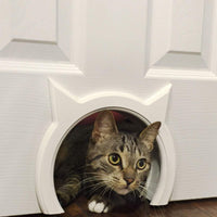 The Kitty Pass, Puerta de interiores para gato oculta caja de arena, puerta para gatos de hasta 21 libras - BESTMASCOTA.COM