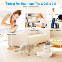 isYoung Fuente de agua LED para mascotas, dispensador de agua para mascotas, ultrasilencioso, automático, con flujo de agua ajustable y filtro de carbón activado para perros, gatos, pájaros y animales pequeños - BESTMASCOTA.COM
