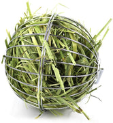 Tfwadmx Rabbit Hay Feeder, Grass Play Hay Ball Chew Toy 2 in 1 Stainless Steel Food and Grass Frame Bowls, Small Animals Hay Manger Dispenser for Hamsters Gerbils Rat Chinchillas Guinea Pigs - BESTMASCOTA.COM