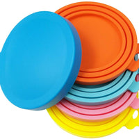 SACRONS-Can Covers/Universal Silicone Can Lids for Pet Food Cans/Fits Most Standard Size Dog and Cat Can Tops/100% FDA Certified Food Grade Silicone & BPA Free - BESTMASCOTA.COM
