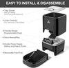 Comedero automático para mascotas | Comedero programable para perros y gatos de tamaño mediano y pequeño - Control de porciones de hasta 4 comidas/día, grabación de voz, batería y enchufe de 6,5 l (negro) - BESTMASCOTA.COM