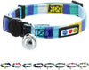 Pawtitas Collar de gato multicolor con hebilla de seguridad extraíble para gato, collar de gato - BESTMASCOTA.COM