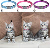 Collares para gatos con campana, 12 unidades, de nailon ajustable reflectante para mascotas, accesorio encantador para gatos, gatitos, 12 colores - BESTMASCOTA.COM