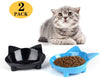 Cuencos de comida para gatos, de cGy, antideslizantes, para mascotas, cuencos de agua poco profundos, para gatos, cuencos anchos para aliviar el estrés, la fatiga, para mascotas, para perros, gatos, conejos - BESTMASCOTA.COM