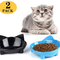 Cuencos de comida para gatos, de cGy, antideslizantes, para mascotas, cuencos de agua poco profundos, para gatos, cuencos anchos para aliviar el estrés, la fatiga, para mascotas, para perros, gatos, conejos - BESTMASCOTA.COM