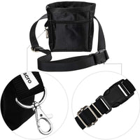 Zacro Bolsa de entrenamiento de perros con correa ajustable con correa ajustable y un juego de clicker para entrenar, m, Negro - BESTMASCOTA.COM