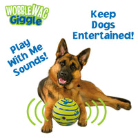 Perro de juguete, Wobble WAG Giggle Balón, M, Verde - BESTMASCOTA.COM