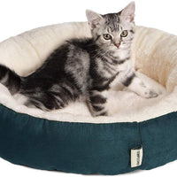 Tempcore Cama para gatos de interior, lavable a máquina, cama para gatos de 20 pulgadas para gatos o perros pequeños, antideslizante y parte inferior resistente al agua - BESTMASCOTA.COM