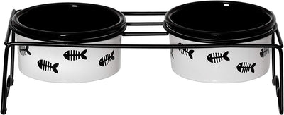 Signature Housewares - Juego de 2 cuencos con diseño de gato - BESTMASCOTA.COM