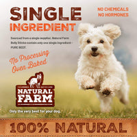 Natural Farm - Paquete de 10 palitos de carne de vacuno de 7 pulgadas de grosor estándar totalmente natural, bocadillos de carne criada para perros, sin olor, sin granos, masticables totalmente digeribles para razas pequeñas, medianas y grandes - BESTMASCOTA.COM