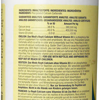 Animal Pequeño Suministros Reptil sin de calcio D3 12oz - BESTMASCOTA.COM