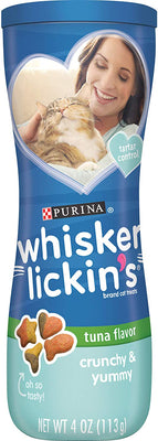 Purina Whisker Lickin's Crunchy & Yummy Tuna sabor gato dulces - BESTMASCOTA.COM