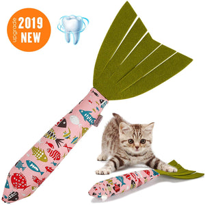 Vaburs Juguete para gatos, juguete para masticar gatos, forma de pez, muñeca, gato, morder, dientes de gato, molienda, juguetes para mascotas, almohada para gatos, suministros para mascotas - BESTMASCOTA.COM