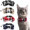 Malier 4 Pack Cat Collar Breakaway with Classic Plaid Bow Tie with Bell Perfact for Cats Kitty Kitten, Adjustable from 6.3~10.2 inch - BESTMASCOTA.COM