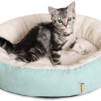 Tempcore Cama para gatos de interior, lavable a máquina, cama para gatos de 20 pulgadas para gatos o perros pequeños, antideslizante y parte inferior resistente al agua - BESTMASCOTA.COM