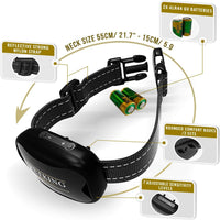 petking – eficaz anti corteza Collar de perro | Seguro & hummane no ladridos de dispositivo de control para detener tamaño pequeño, mediano y grande razas | Sin golpes spray o ayuda | Mejor 2018 anti-ladrido sonido y tecnología de vibración - BESTMASCOTA.COM