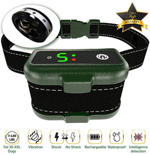 Collar de corteza para perros – Efectivo K9 Professional Dog Corteza Collar con detección de ladridos – Recargable, triple modos antiladridos – Shock/ vibración para razas de perros pequeños, medianos y grandes – IPx7 impermeable - BESTMASCOTA.COM