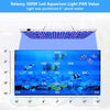 Relassy Luz de acuario, 300 W de espectro completo, luz de arrecife de coral LED para acuario de agua salada, tanque de peces de agua dulce con 2 regulables luz blanca y azul - BESTMASCOTA.COM