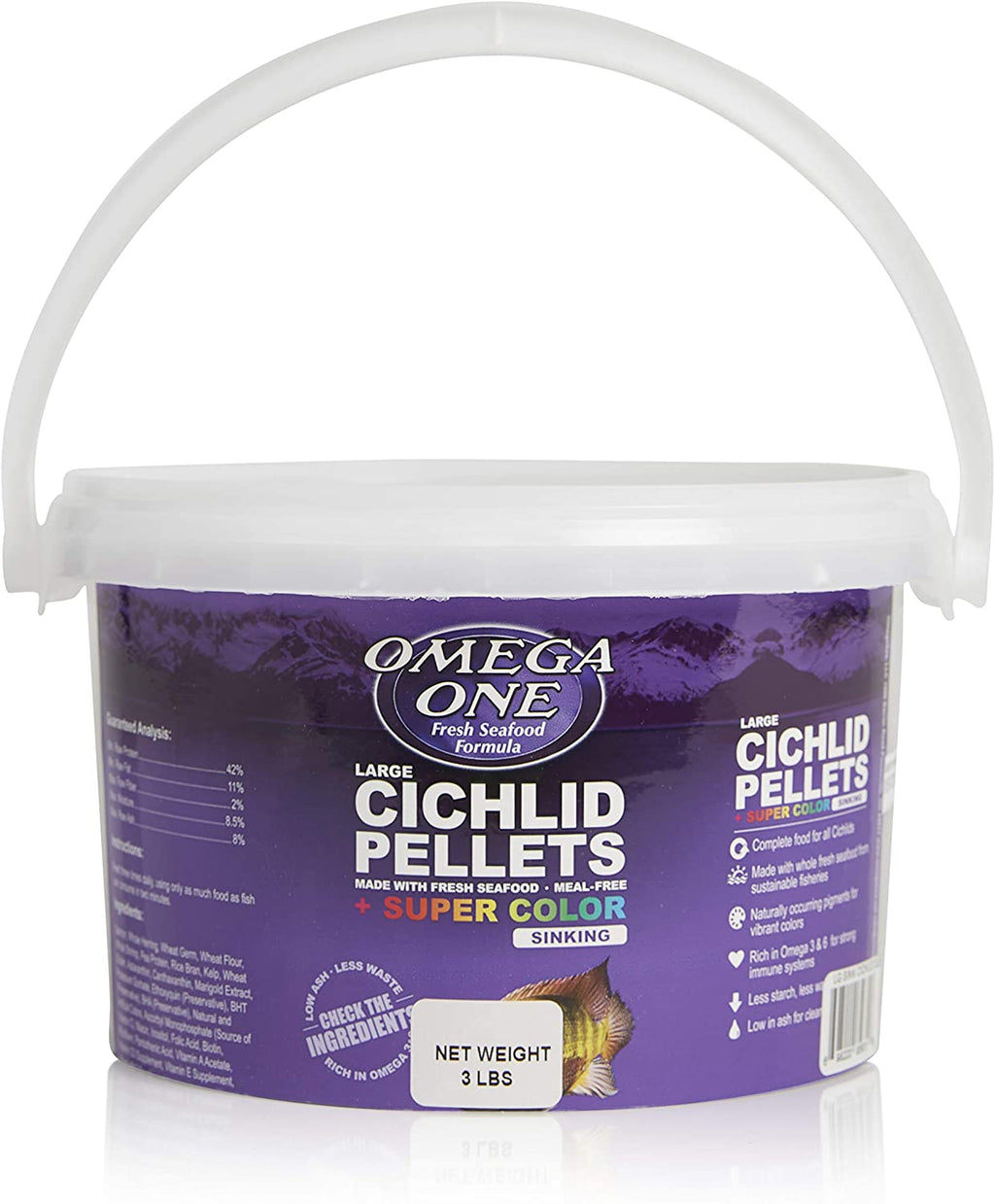 Omega One Super Color Cichlid Pellets - BESTMASCOTA.COM