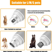 DamKee - Molinillo de uñas de perro de velocidad continua para perros y gatos - BESTMASCOTA.COM