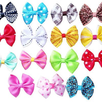 Pet perro de exposición lazos de pelo con Alligator Clips Bowknot Clips de pelo gato cachorro Yorkshire Grooming accesorios para el pelo surtido paquete de 20 - BESTMASCOTA.COM