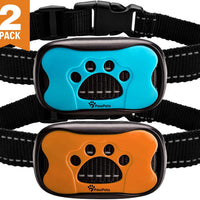 Collar antiladridos PawPets – sin choque para perro – Humane con vibración y sonido ladrido collar para perros pequeños, medianos y grandes, de 5 – 110 libras – paquete de 2 – ideal como regalo - BESTMASCOTA.COM