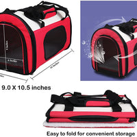 reelok portátil suave para aerolínea aprobado perro portador de mascota Bolsa de viaje mascota casa cómoda rosa para gatos, cachorros y animales pequeños - BESTMASCOTA.COM