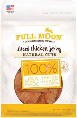 Full Moon All Natural Human Grade Dog Treats, Natural Cut Jerky, Sliced Chicken - BESTMASCOTA.COM