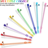Milliepet - 8 collares reflectantes para gato con campana de nailon colorido ajustable para Kitty - BESTMASCOTA.COM