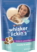 Purina Whisker Lickin's Crunchy & Yummy Chicken & Seafood Flavors Cat Treats - BESTMASCOTA.COM